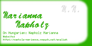 marianna napholz business card